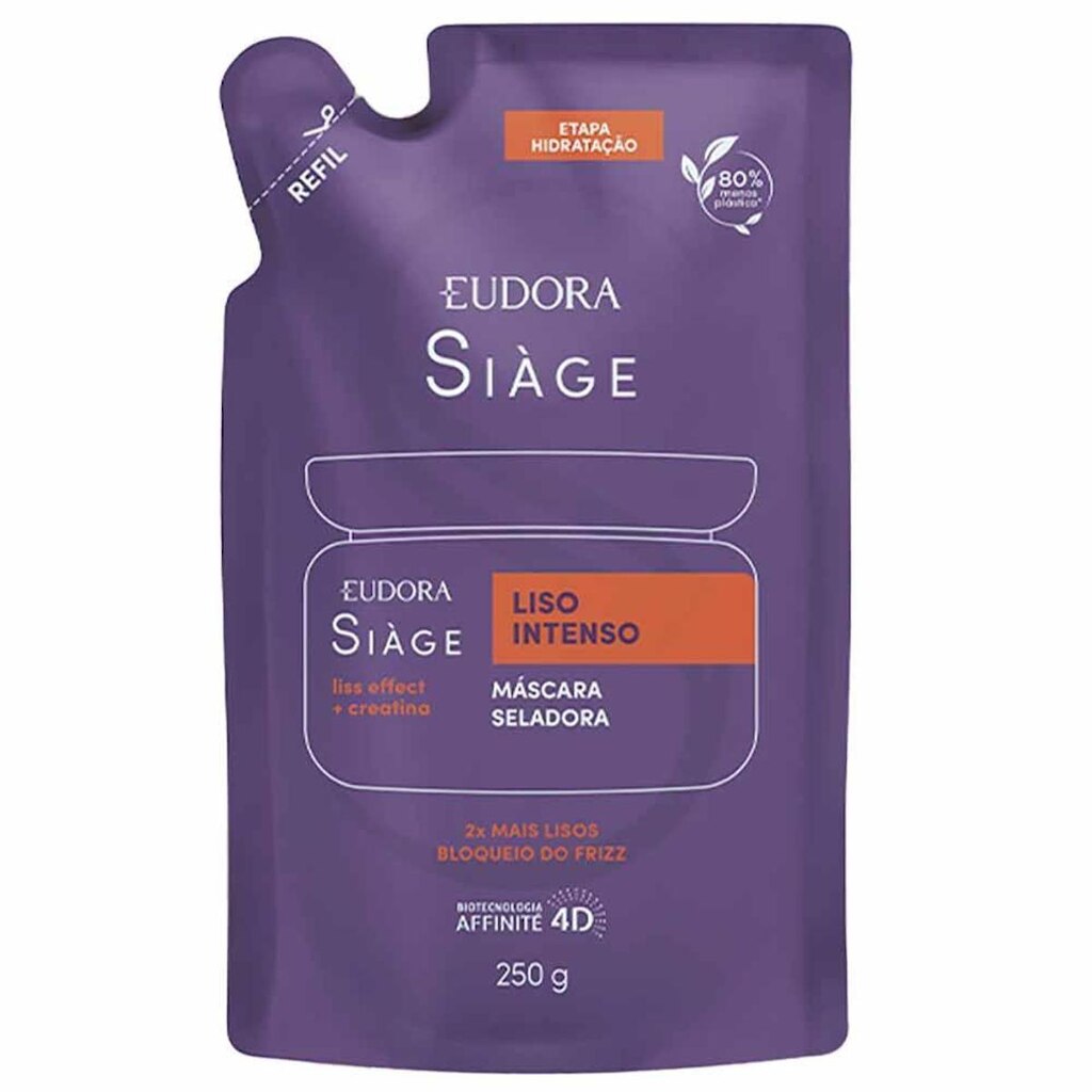 Refil Eudora Siage Liso Intenso Máscara 250g