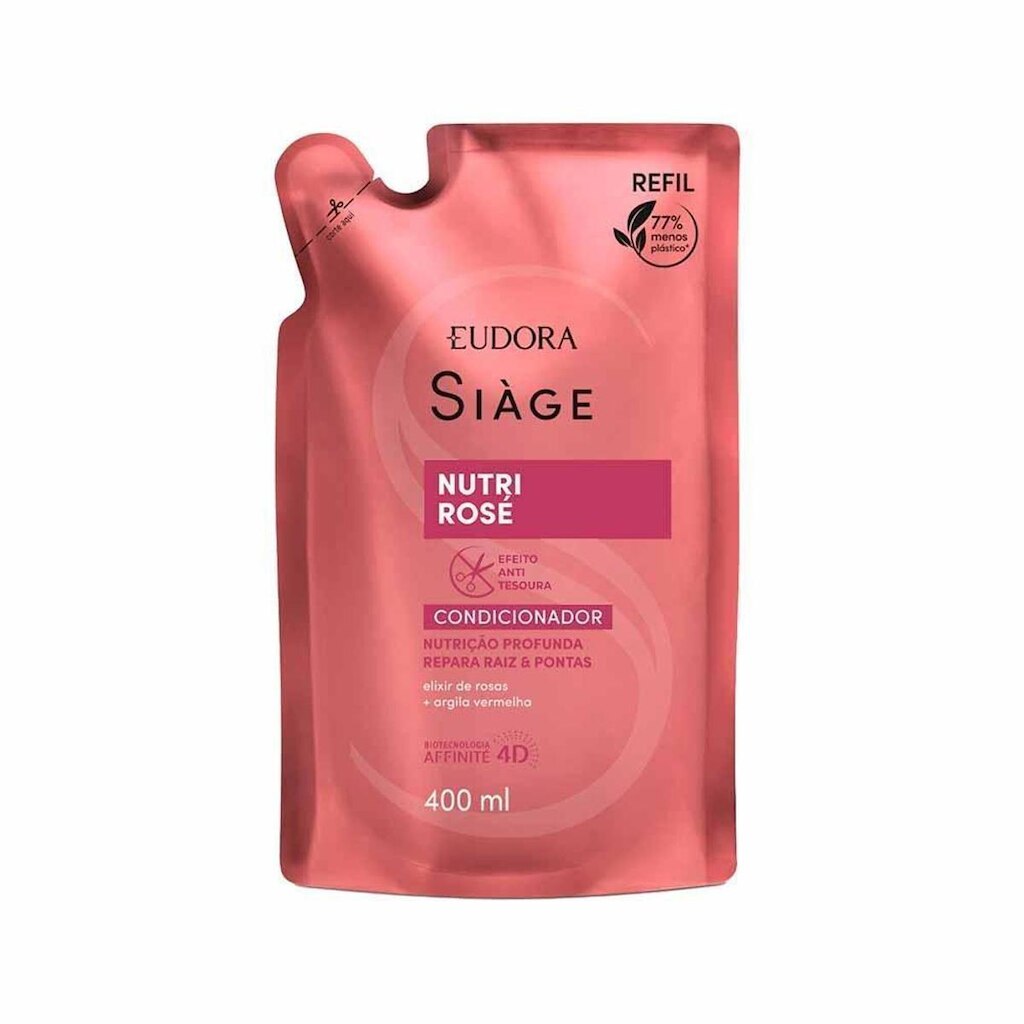 Refil Eudora Siage Nutri Rose Condicionador 400ml