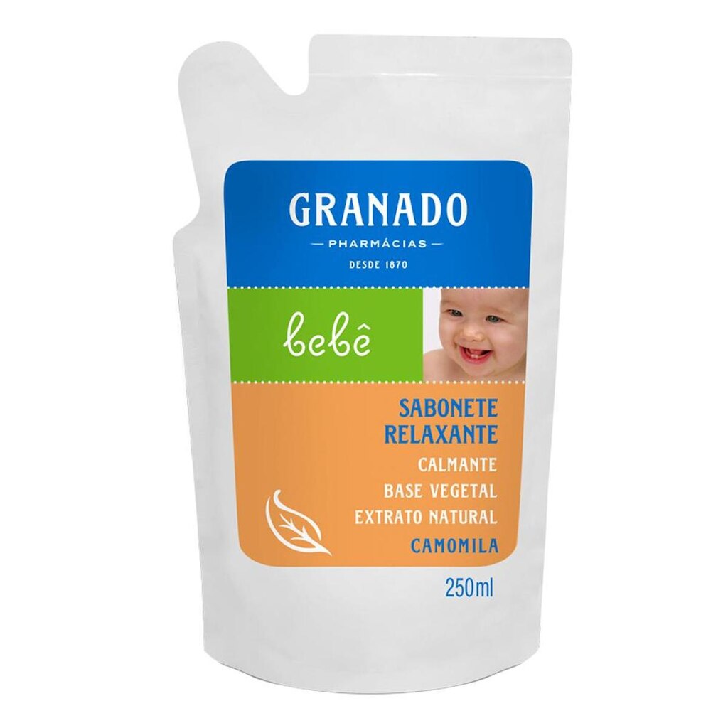 Refil Sabonete Líquido Granado Bebê Camomila 250ml