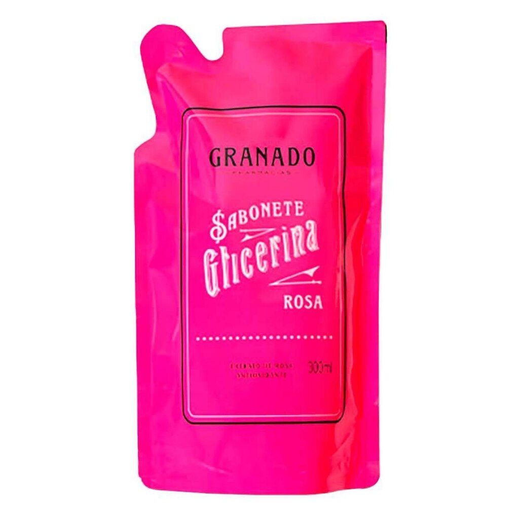 Refil Sabonete Líquido Granado Glicerina Rosa 300ml