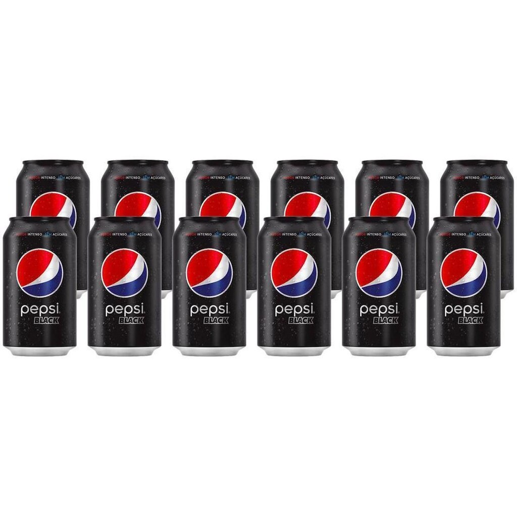 Refrigerante Pepsi Black Sem Açúcar 350ml Lata 12 Unidades