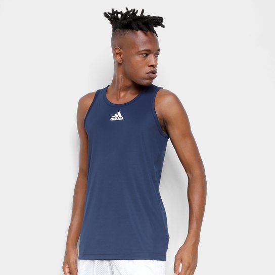 Regata Adidas 3G Masculina - Marinho Menor preço em Regata Adidas 3G Masculina - Marinho