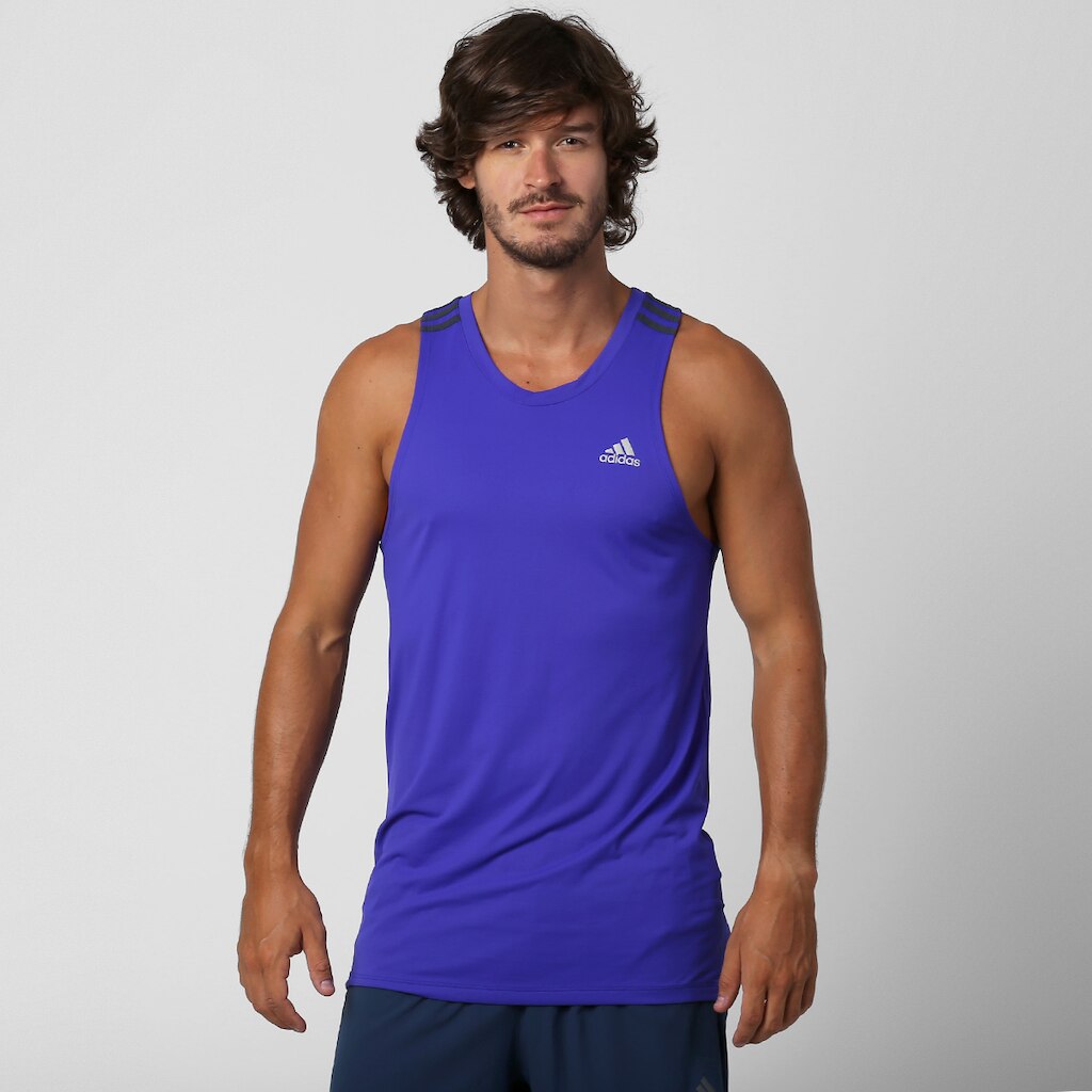 Regata Adidas 3S Com Proteção UV Masculina