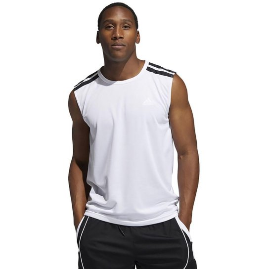 Regata Adidas All World Masculina - Branco+Preto é ruim? Regata Adidas All World Masculina - Branco+Preto é boa?