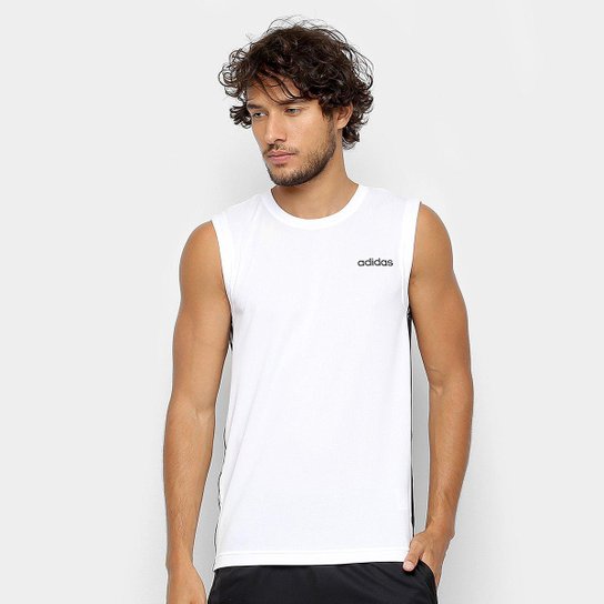 Regata Adidas D2M 3 Stripes Masculina - Off White é ruim? Regata Adidas D2M 3 Stripes Masculina - Off White é boa?