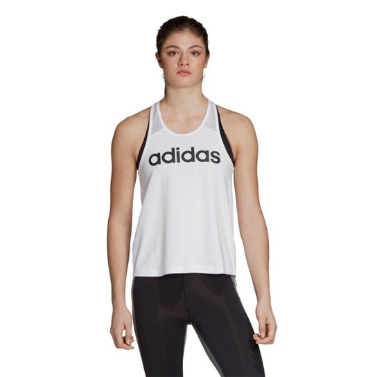 Regata Adidas D2M Logo Tank Feminina - Branco e Preto é ruim? Regata Adidas D2M Logo Tank Feminina - Branco e Preto é boa?