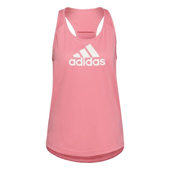 Regata Adidas Esportiva Designed 2 Move Feminino - Rosa+Branco Menor preço em Regata Adidas Esportiva Designed 2 Move Feminino - Rosa+Branco