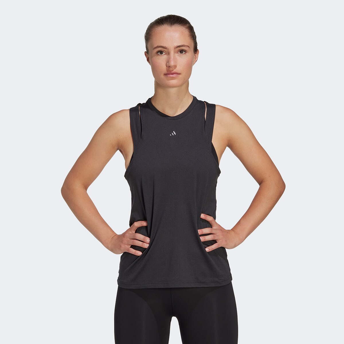 Regata Adidas Essentials 3 Bar Feminina Menor preço em Regata Adidas Essentials 3 Bar Feminina