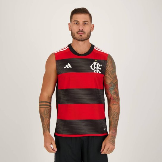 Regata Adidas Flamengo I 2023 Vermelha - Vermelho Menor preço em Regata Adidas Flamengo I 2023 Vermelha - Vermelho