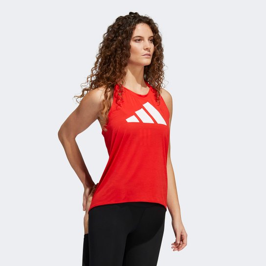 Regata Adidas Future Icon Logo Feminina - Vermelho+Branco Menor preço em Regata Adidas Future Icon Logo Feminina - Vermelho+Branco