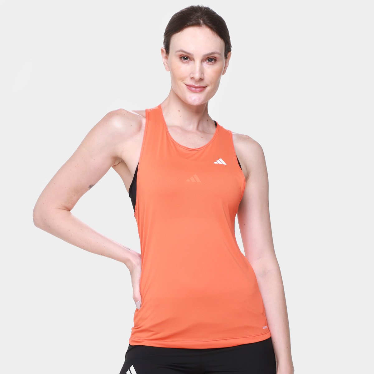 Regata Adidas Own The Run 3 Listras Feminina Menor preço em Regata Adidas Own The Run 3 Listras Feminina