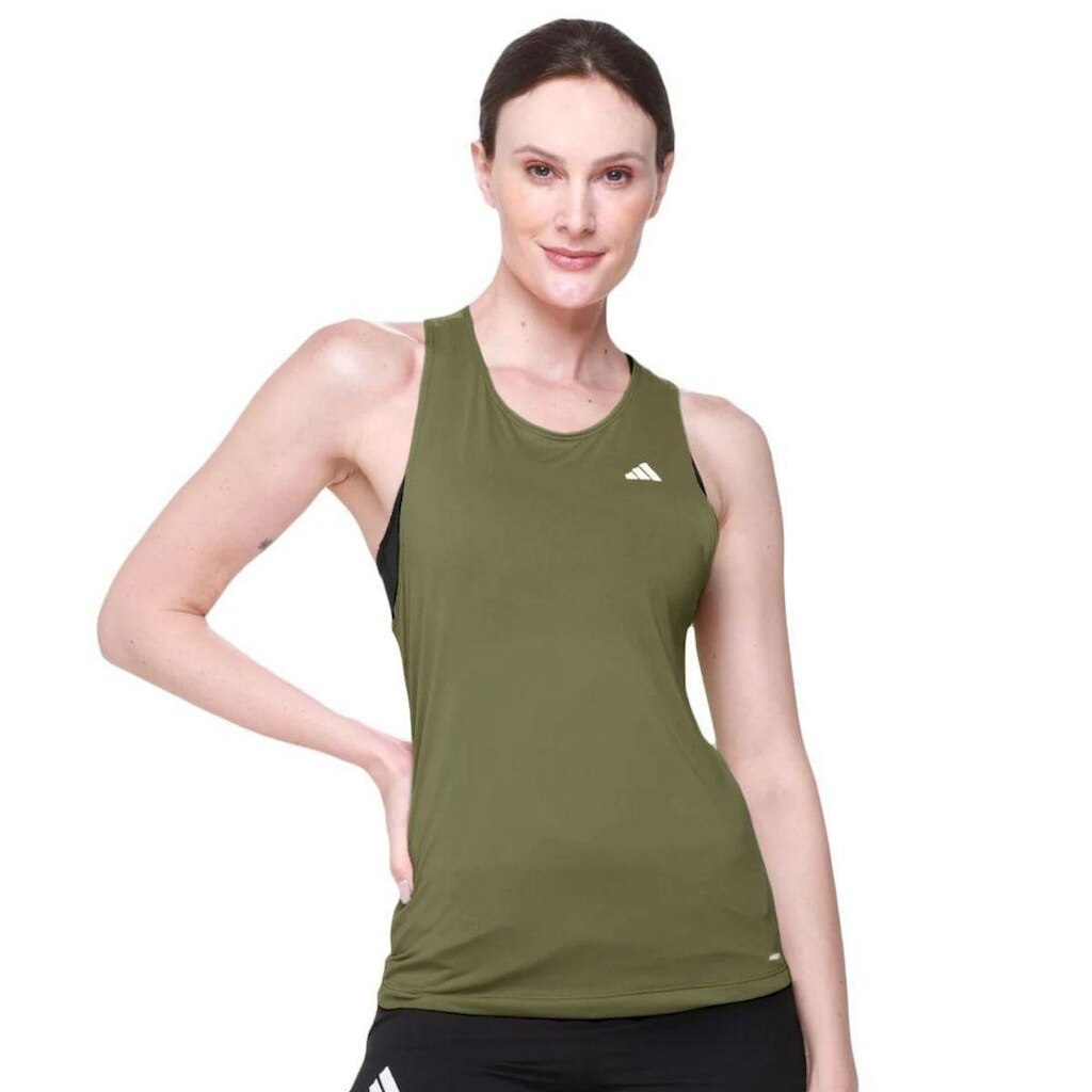 Regata Adidas Own The Run 3 Stripes Feminina - Verde PP