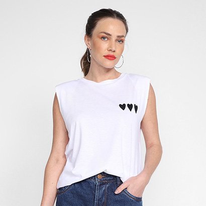 Regata Animale Estampada Feminina - Feminino