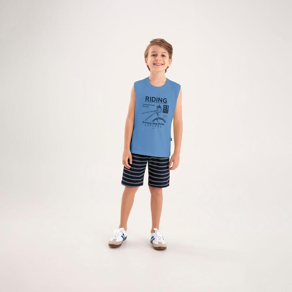 Regata Azul Infantil Pulla Bulla Menino - 53850-1351