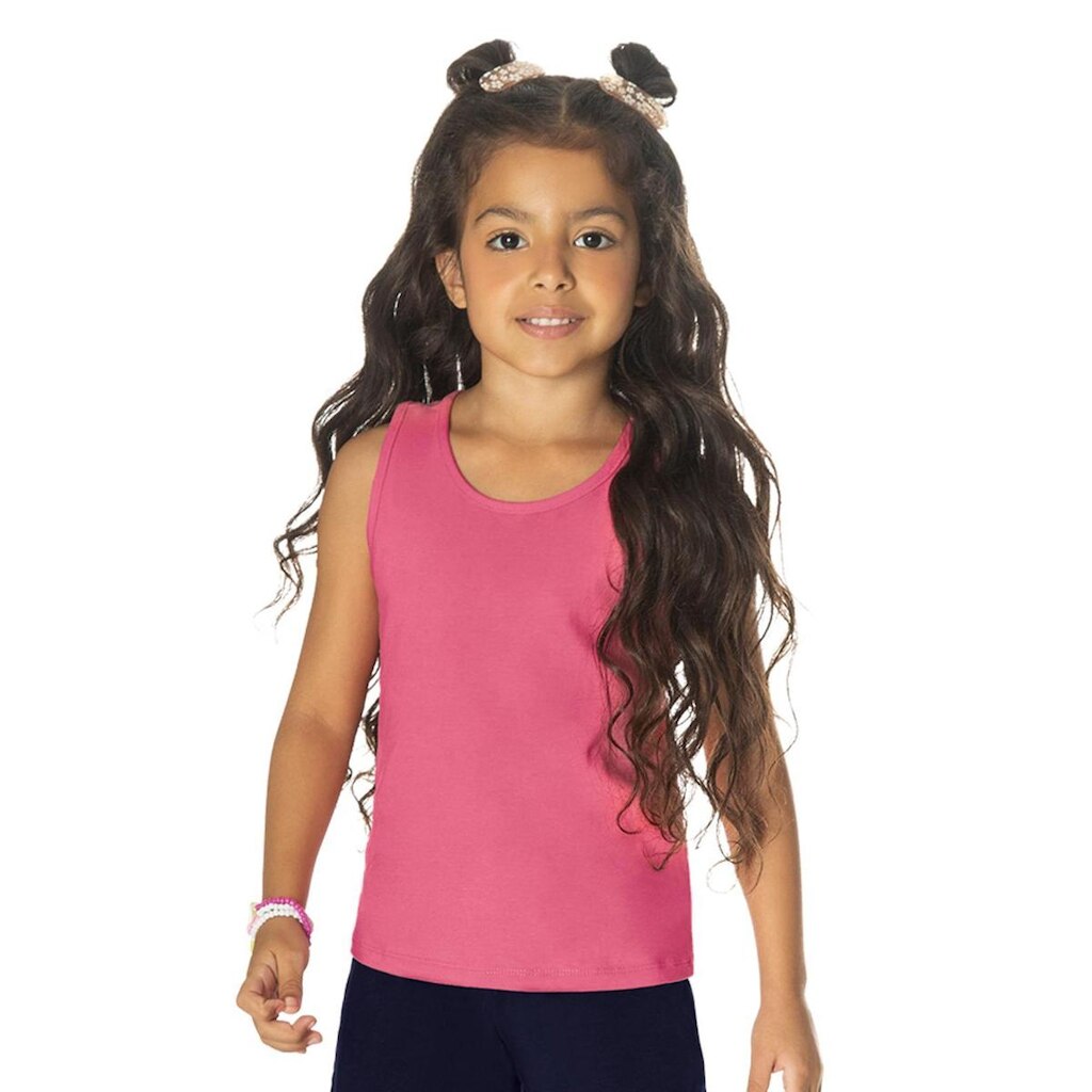 Regata Básica Infantil Feminina Rovi Kids Rosa