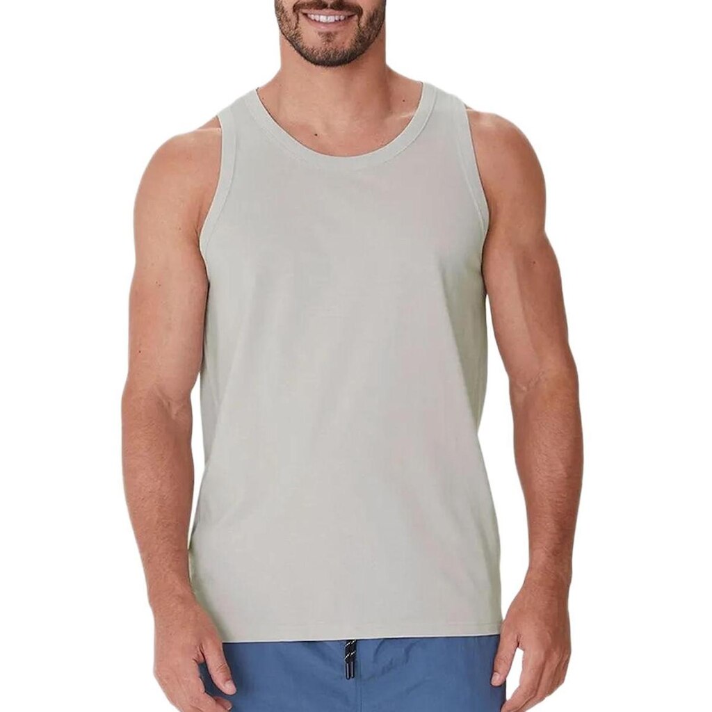 Regata Básica Malwee 1000137336 Masculina Algodão T. P/XGG