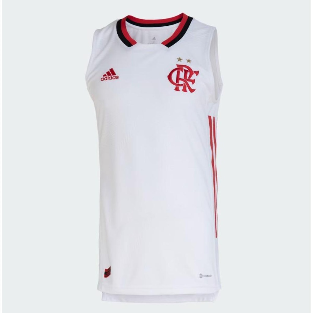 REGATA BASQUETE ADIDAS FLAMENGO 2 HU1768 BRANCA