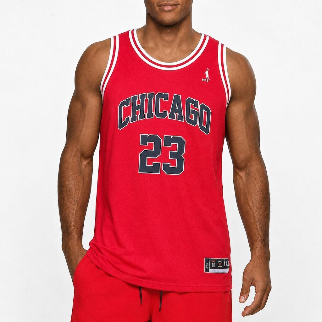Regata Basquete M10 Classic Chicago 23 Aero-Dry Vermelho