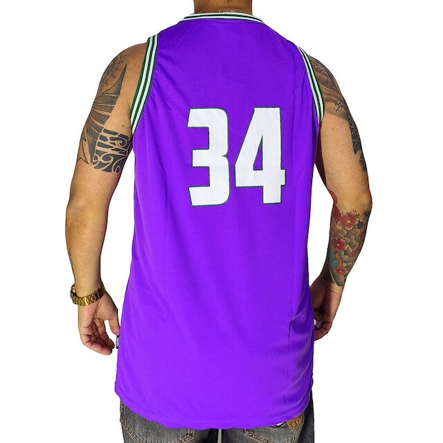 Regata Basquete M10 Milwaukee 34 Roxo
