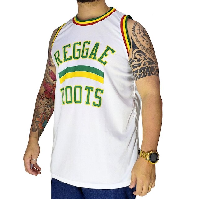 Regata Basquete M10 Reggae Roots Aero-Dry Branco