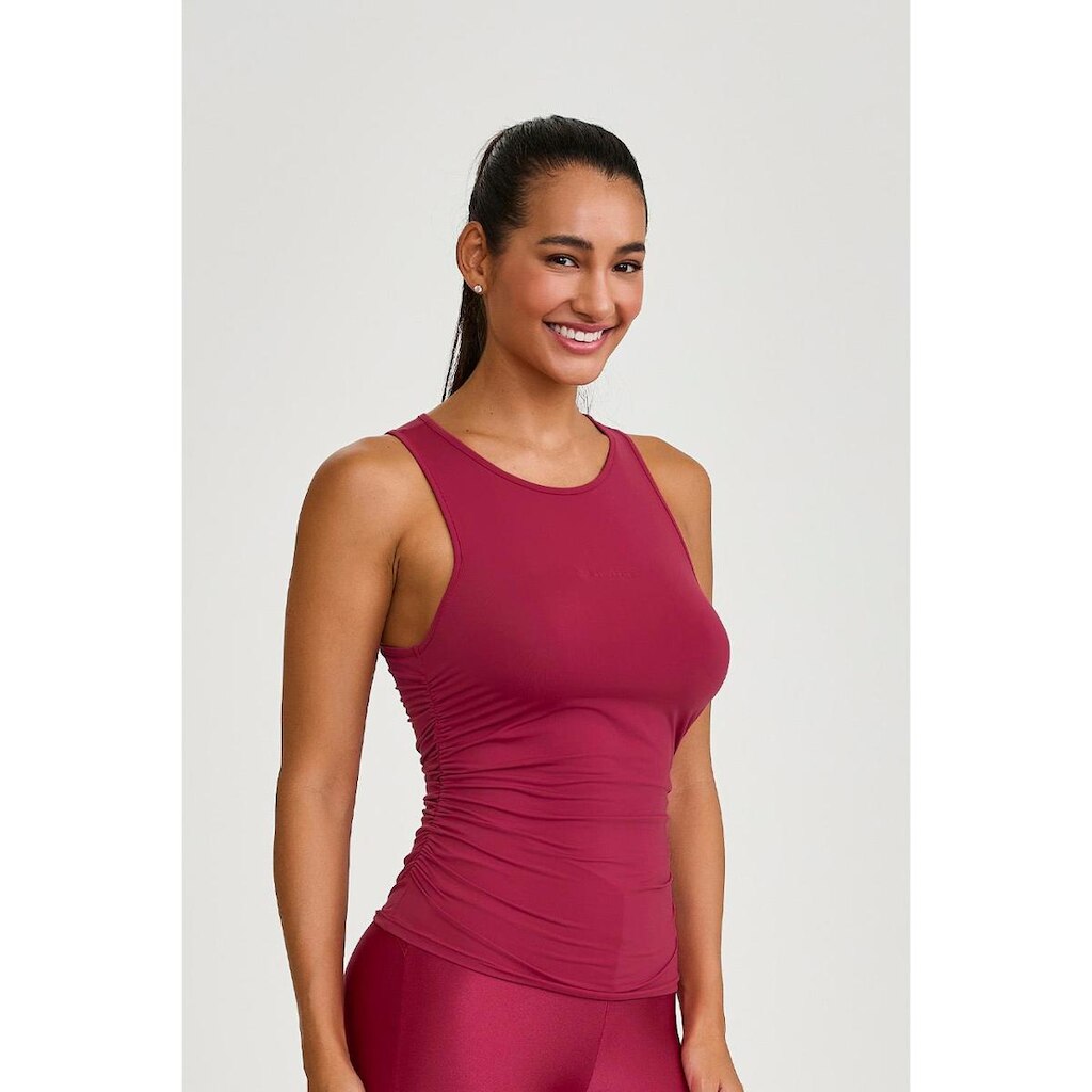 Regata Caju Brasil Uv Lateral Franzida Feminina