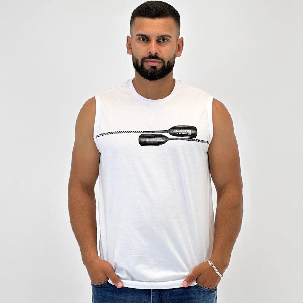 Regata Calfin Machão com Estampa Masculina