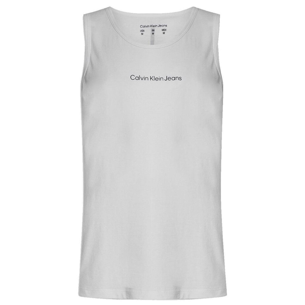 Regata Calvin Klein Jeans Masculina Front Logo Branca