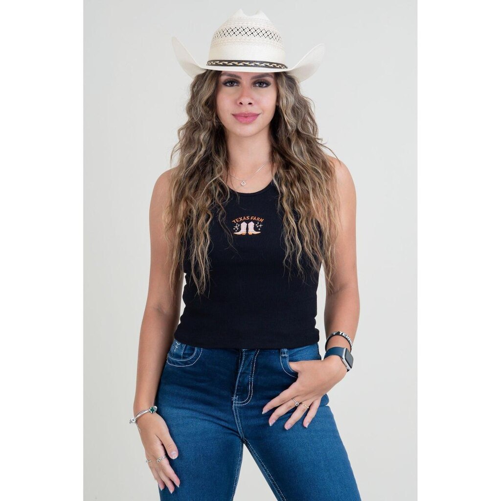 REGATA CANELADA - WESTERN SHOW - RT006 - PRETO