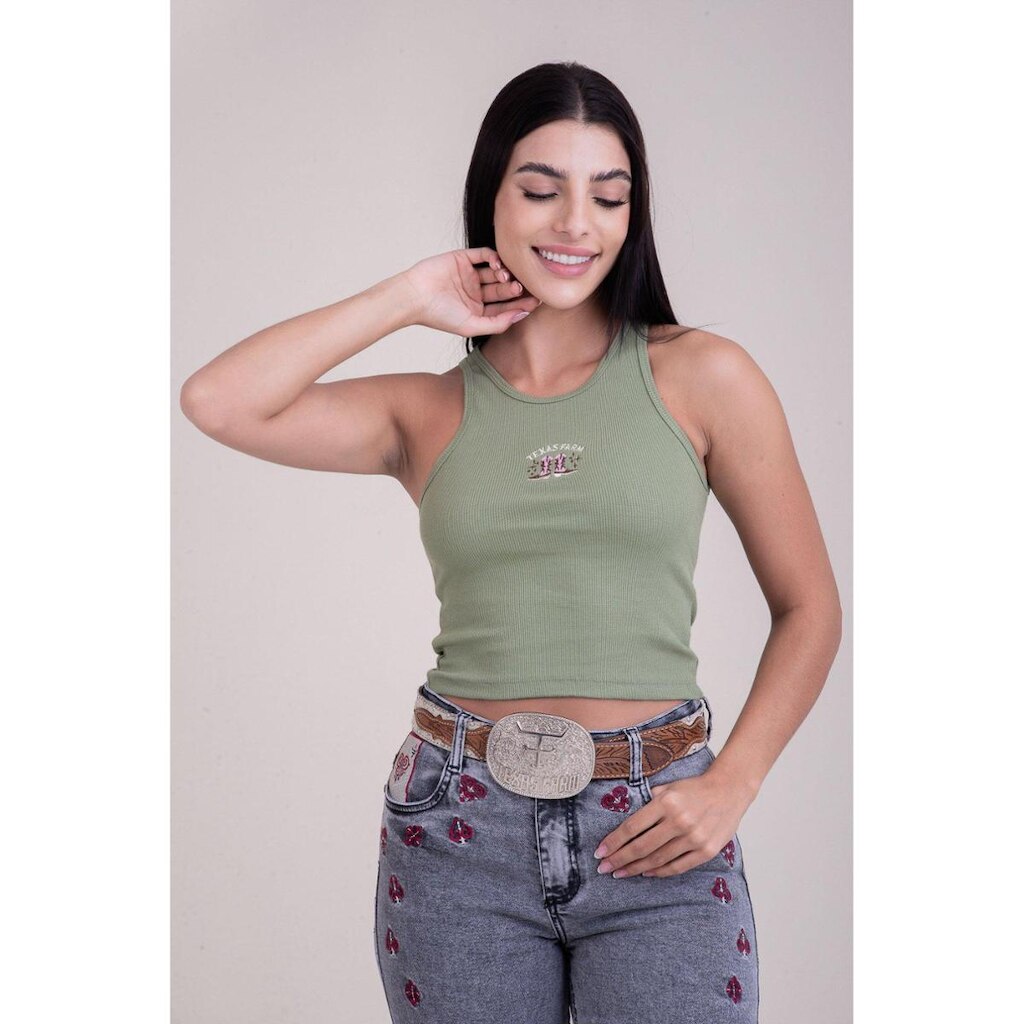REGATA CANELADA - WESTERN SHOW - RT006 - VERDE CHA