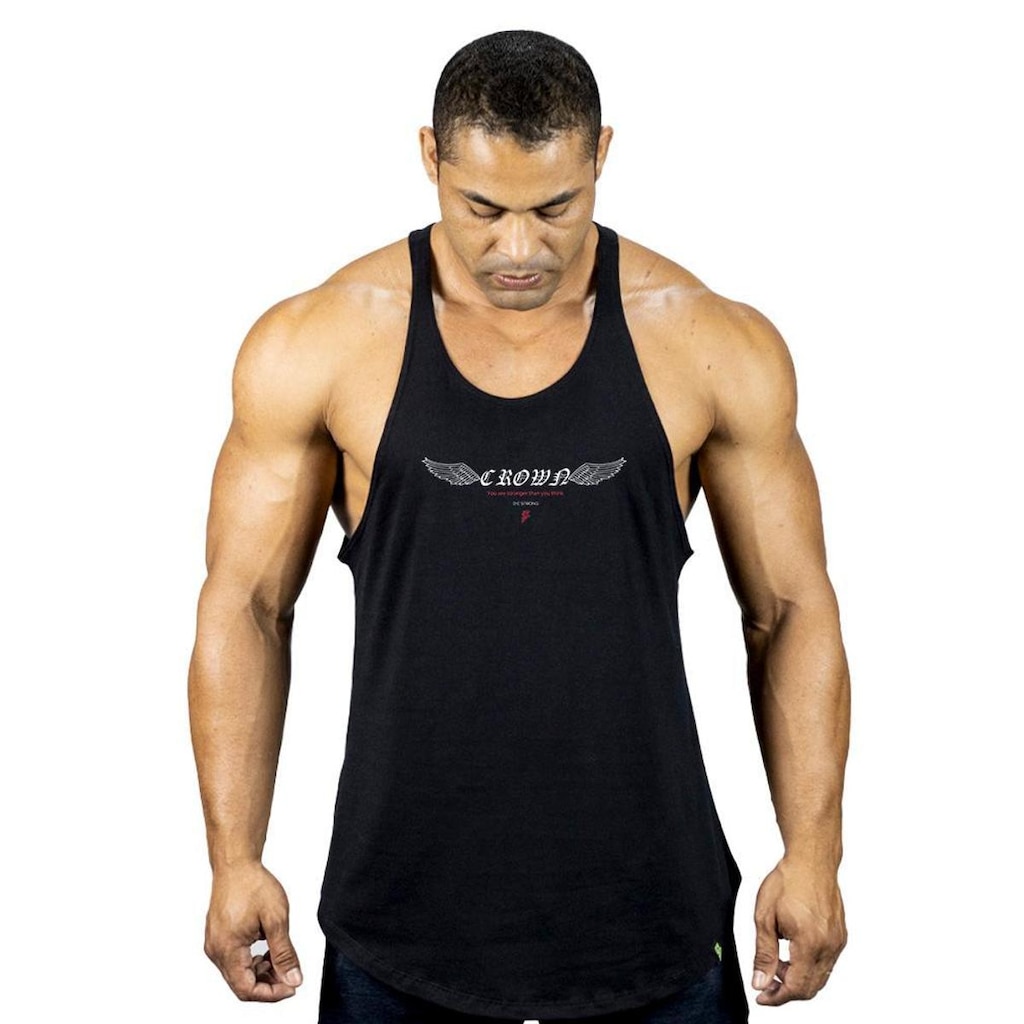 Regata Cavada Masculina Die Strong Preta