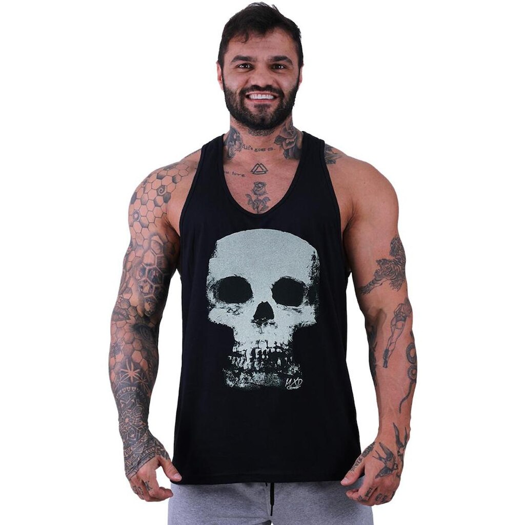 Regata Cavada MXD Conceito Skull Ás Masculina