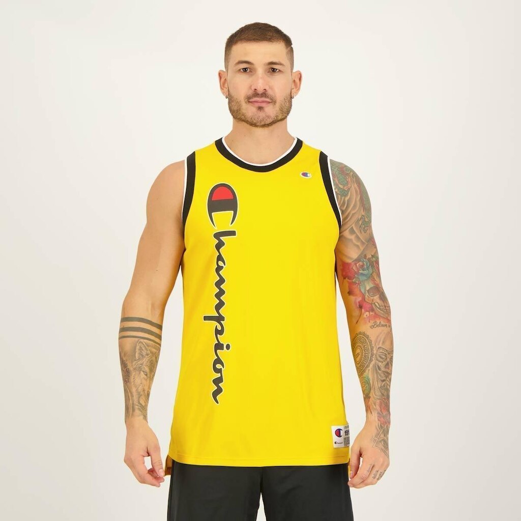Regata Champion Basket Script Street Amarela