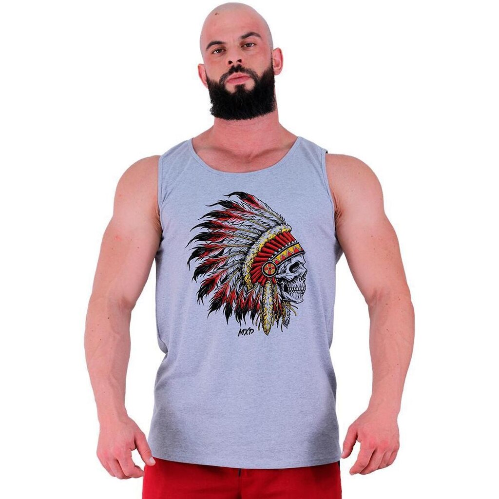 Regata Clássica  MXD Conceito Caveira Índio Cacique Masculina