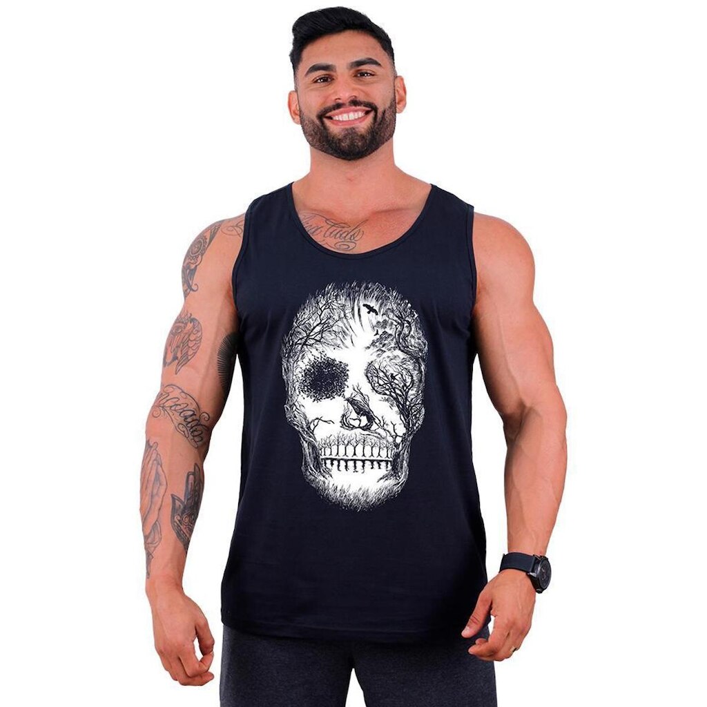Regata Clássica  MXD Conceito Forest Skull Masculina