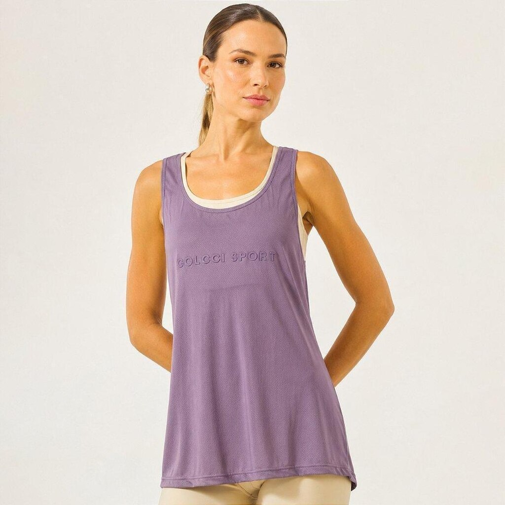 Regata Colcci Malha Sport WT26 Feminina Roxo Obliette