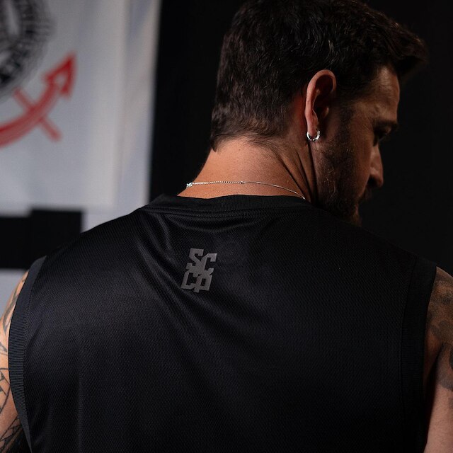 Regata Corinthians Black Street Masculina