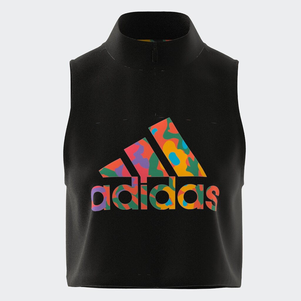 Regata Cropped Adidas Logo Aop  Feminina