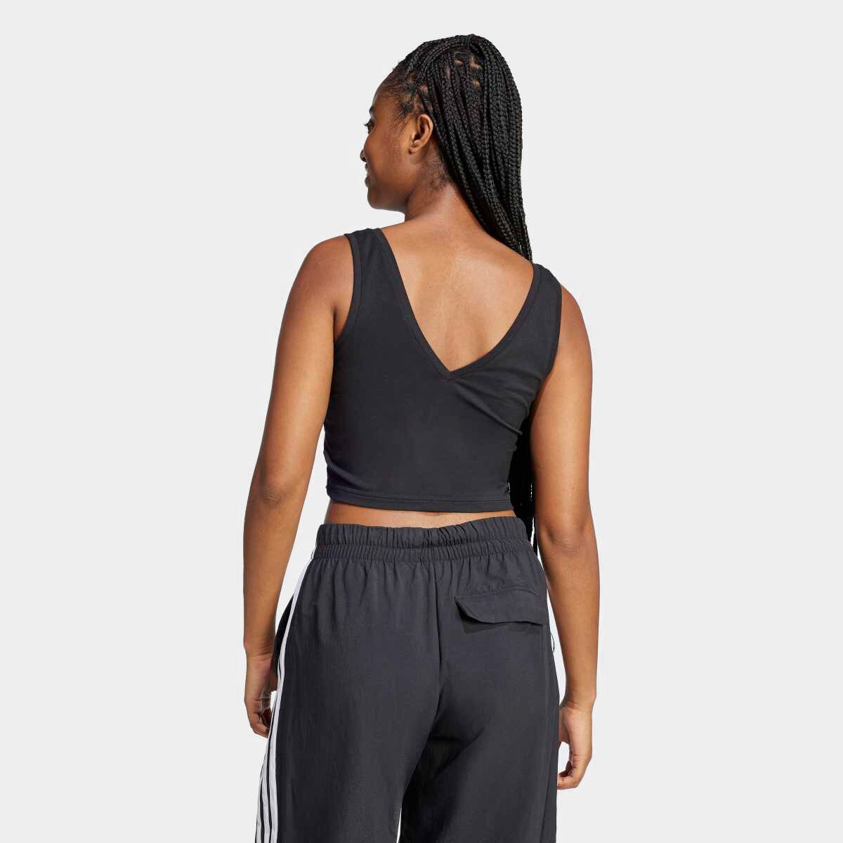 Regata Cropped Adidas Small Logo Feminina - Preto | Netshoes