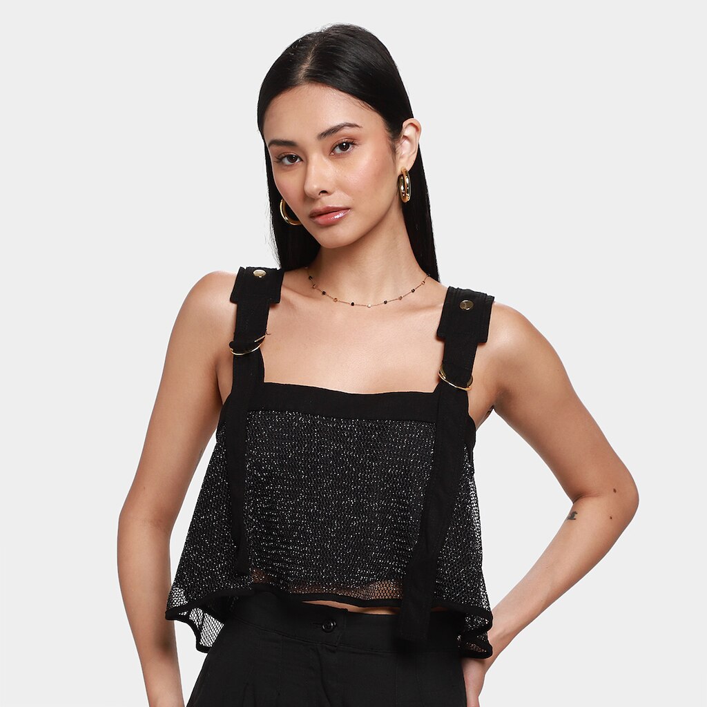 Regata Cropped All's Glamour Telada Feminina