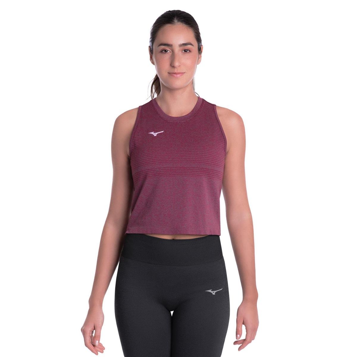 Regata Cropped de Treino Mizuno Soul Fit 3 Feminina M Roxo Menor preço em Regata Cropped de Treino Mizuno Soul Fit 3 Feminina M Roxo