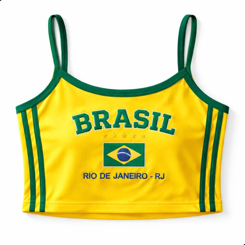 Regata Cropped Veronz  Brasil Rio De Janeiro Feminina