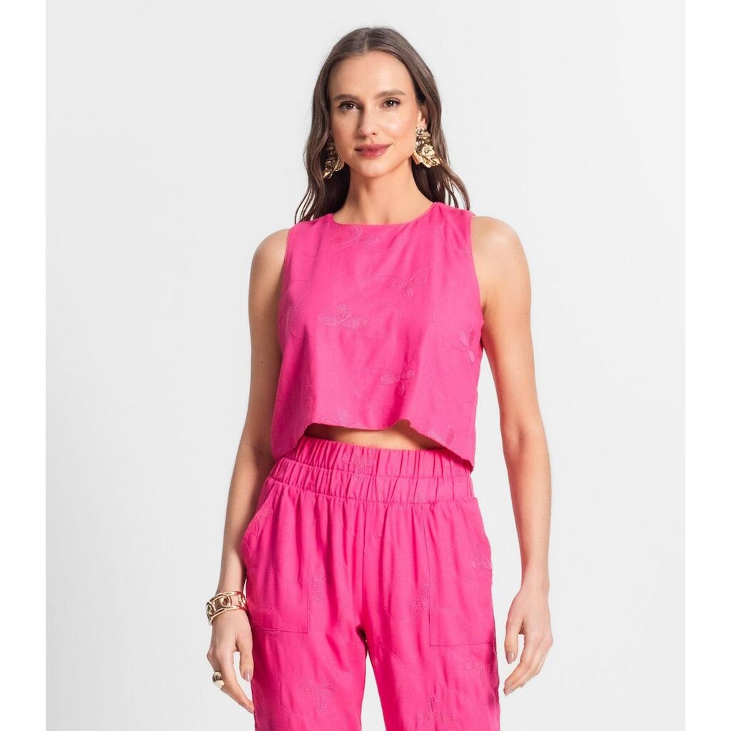 Regata De Linho Feminina Endless Rosa