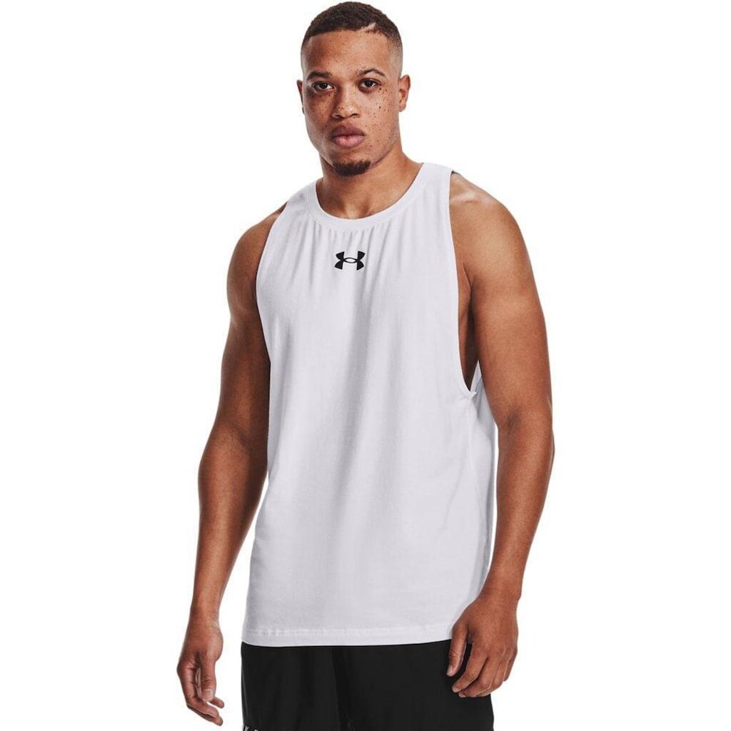 Regata de Treino Masculina Under Armour Baseline PP Branco