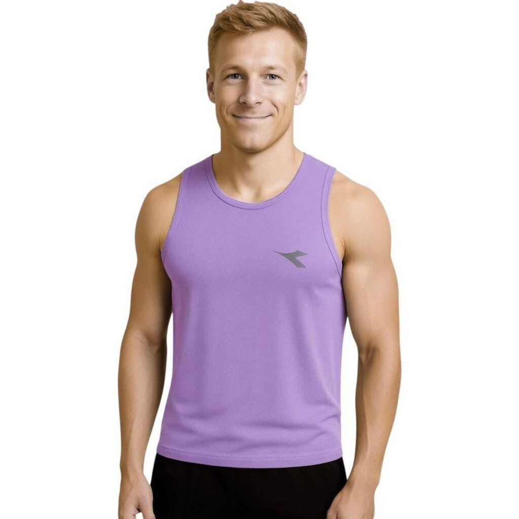 Regata Diadora Small Logo Masculina - Lilás M