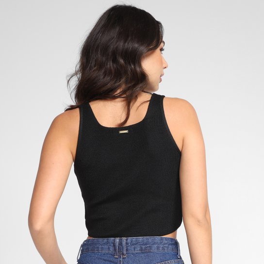 Regata Dzarm Tricô Cropped Feminina