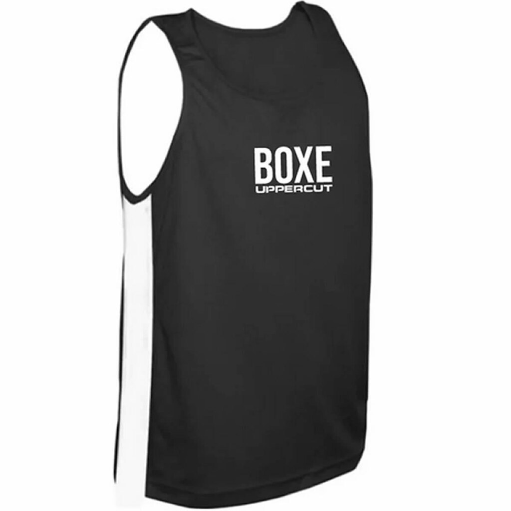 Regata Esportiva Dry Tech - Boxe - Preta/Branca - UV-50+