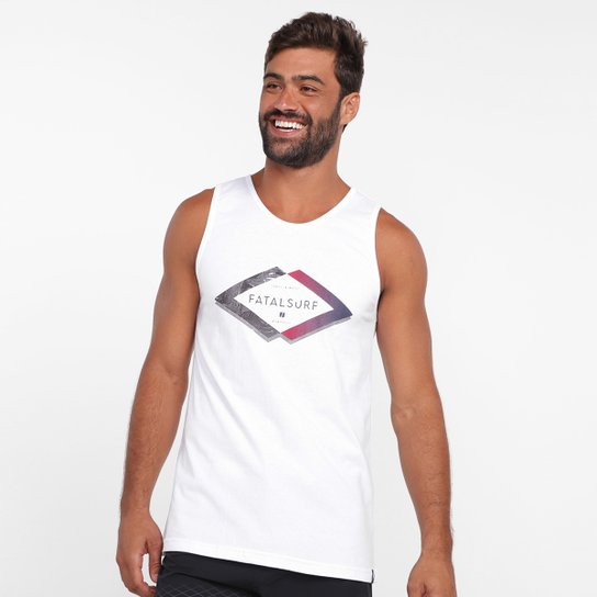 Menor preço em Regata Fatal Estampada 26339 Masculina - Branco