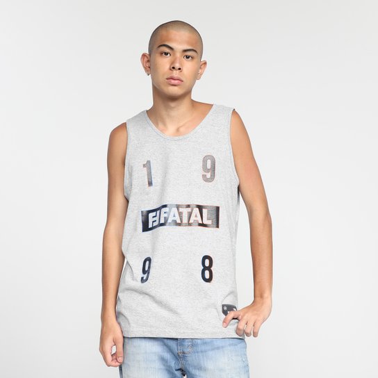 Regata Fatal Estampada Masculina - Cinza é ruim? Regata Fatal Estampada Masculina - Cinza é boa?