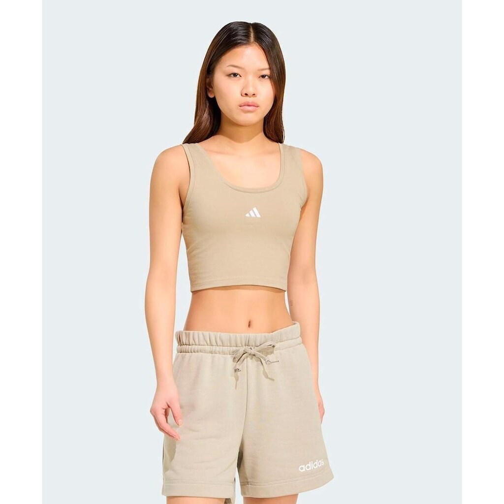 Regata Feminina de Algodão com Logo Pequeno Essentials Lifestyle