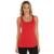 Regata Feminina de Algodão Premium Básica Lisa - Vermelho